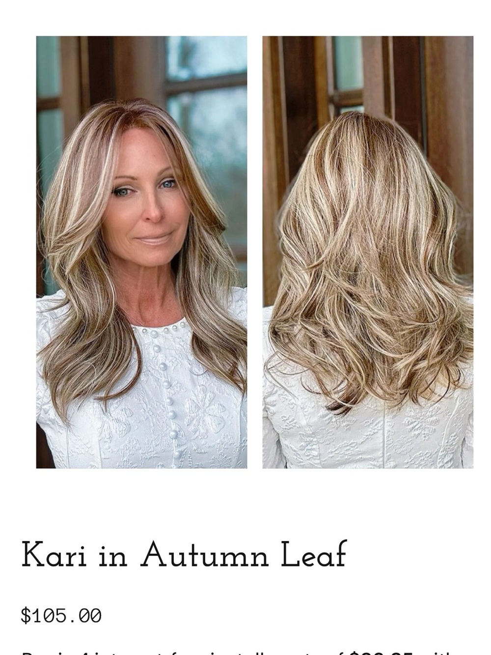 Kari Layered Wig — Autumn Leaf Blonde